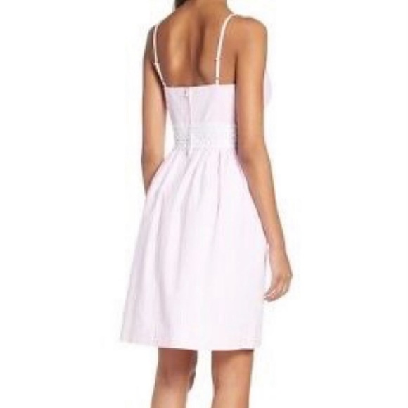 NWT Lilly Pulitzer Katlyn Dress in Capri Coral Seersucker - Picture 3 of 4